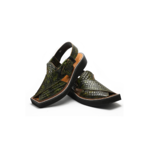 Kaptaan Peshawari Sandals : F-41 Dark Green