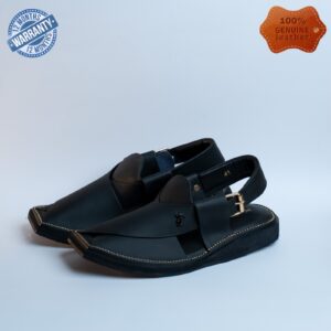 Kaptaan Peshawari Sandals : F56 Black