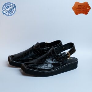 Kaptaan Peshawari Sandals : F-57 Black Limited Edition